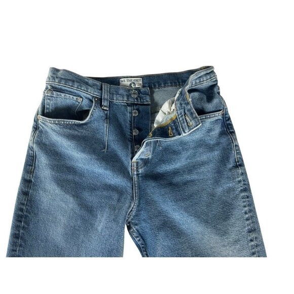 We The Free People Women Sz 29 A New Day High Rise Straight Leg Button Fly Jeans - Picture 4 of 11